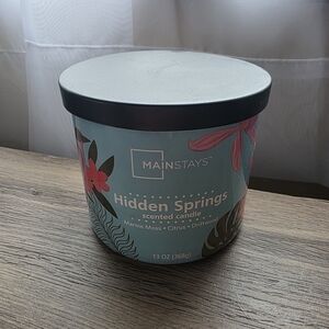 Mainstays Hidden Springs Candle with Black Lid